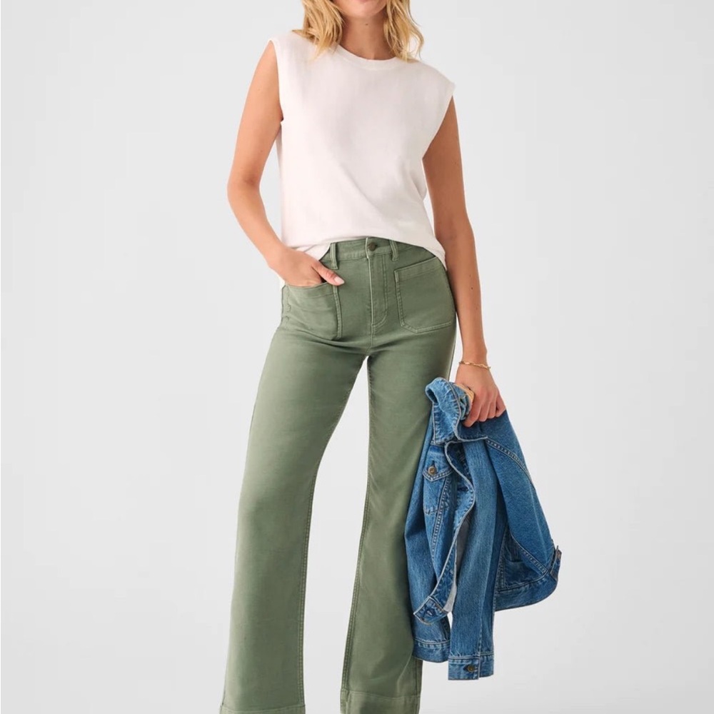 Faherty Stretch Terry Wide Leg Pant